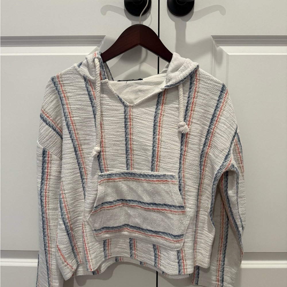 Ocean Drive Blue and White Knit Sweater